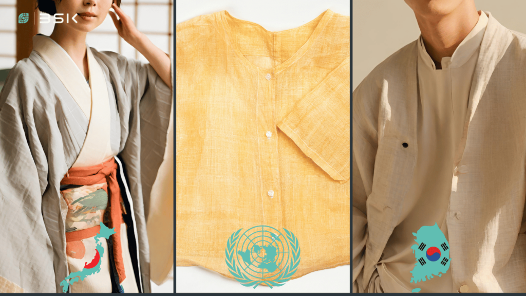 Echigo jofu Kimono, Ramie Fabric in Korea, Korean Fabric worn in summer