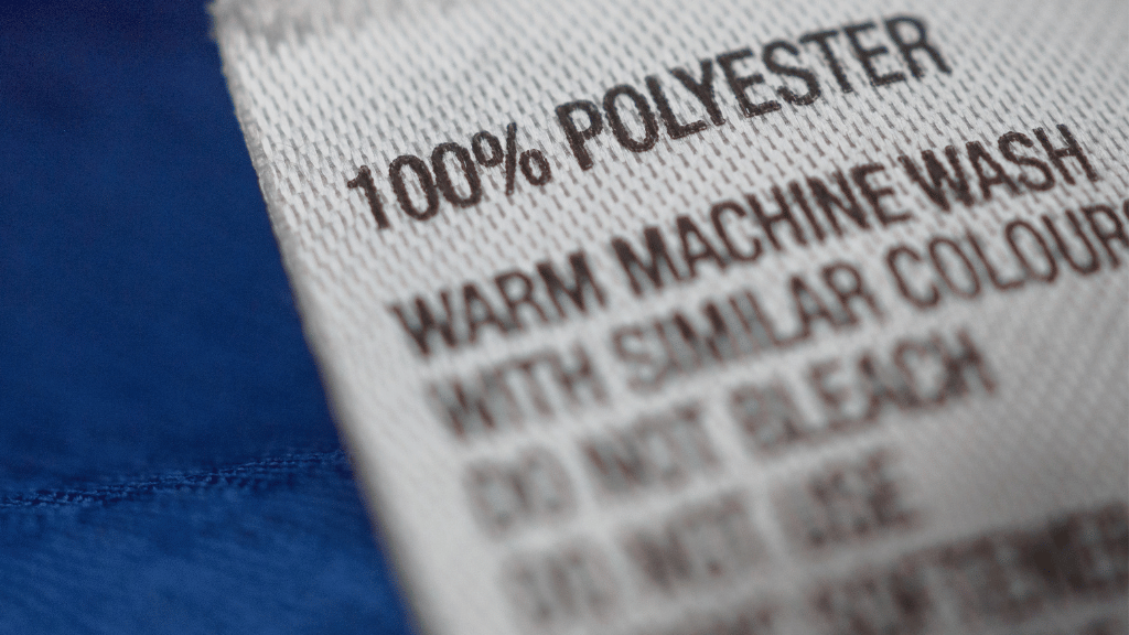 Label 100% Polyester